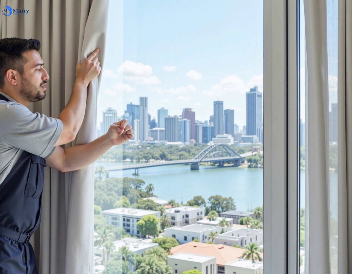 Professional curtain steam cleaning service mulgrave-vic QLD by Matty Curtain Cleaning